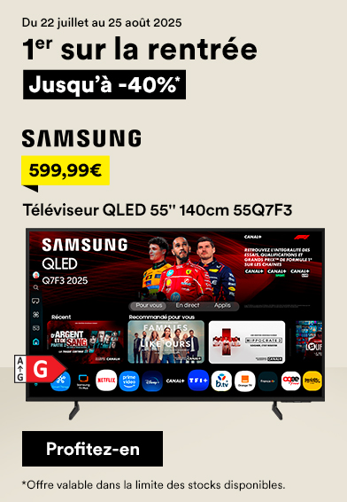 Téléviseur QLED 55'' 140 cm 55Q7F3 SAMSUNG